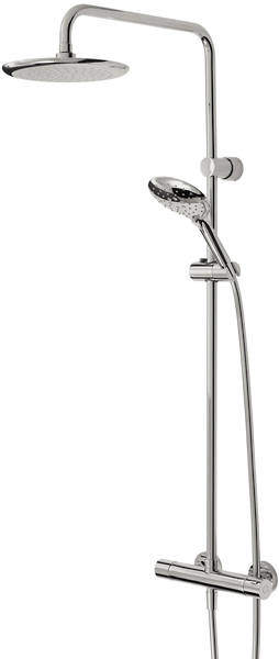 Bristan Claret Thermostatic Bar Valve With Rigid Riser & Handset.