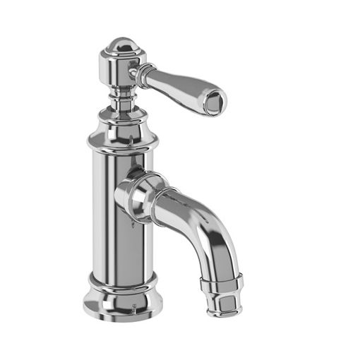 Burlington Arcade Mini Basin Mixer Tap With Lever Handle (Chrome).