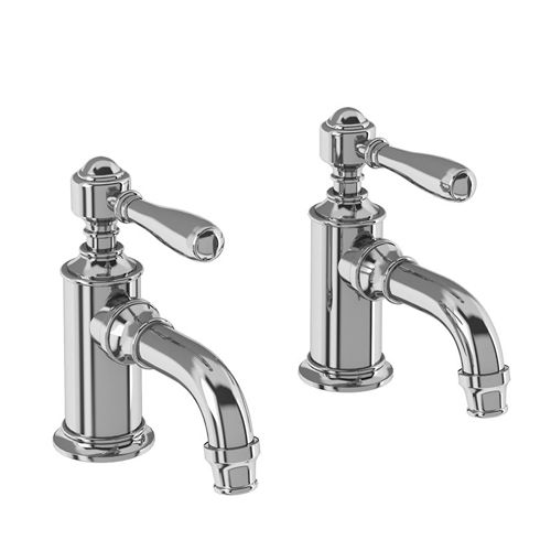 Burlington Arcade Cloakroom Basin Taps With Lever Handles (Chrome).