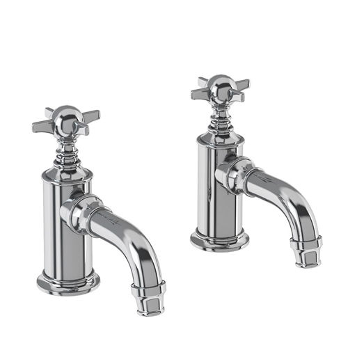 Burlington Arcade Cloakroom Basin Taps With X-head Handles (Chrome).