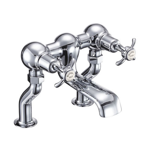 Burlington Anglesey Bath Filler Tap (Chrome & Medici).