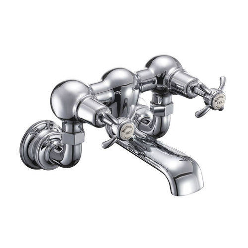 Burlington Anglesey Wall Mounted Bath Filler Tap (Chrome & Medici).