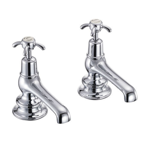 Burlington Anglesey Bath Taps (Chrome & Medici).