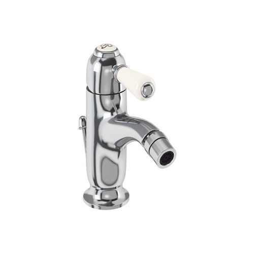 Burlington Chelsea Curved Bidet Mixer Tap & Waste (Chrome & Medici).