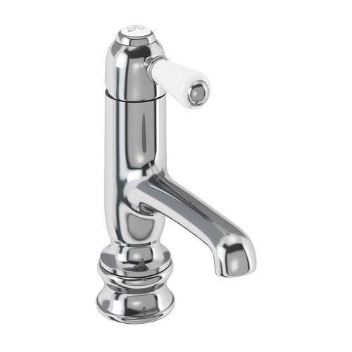 Burlington Chelsea Regent Straight Basin Mixer Tap (Chrome & Medici).