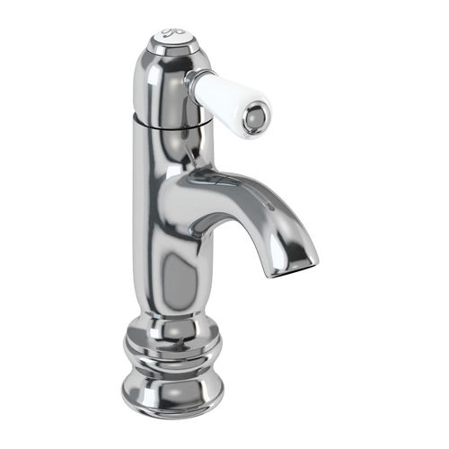 Burlington Chelsea Regent Curved Basin Mixer Tap (Chrome & Medici).