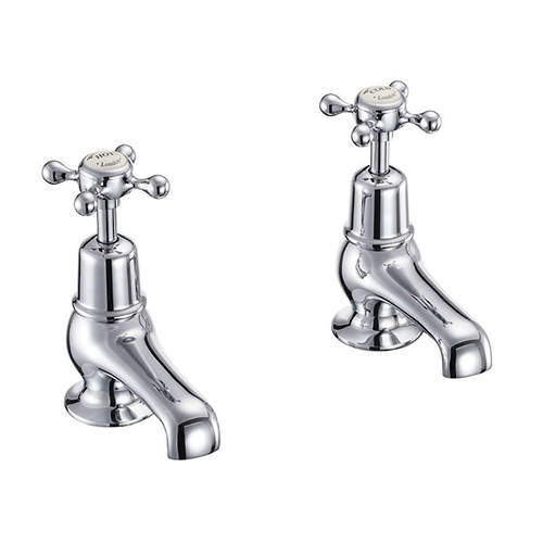 Burlington Claremont Basin Taps 3" (Chrome & Medici).