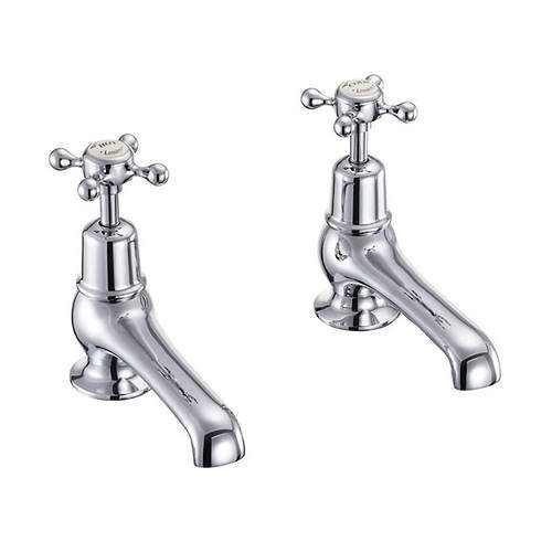 Burlington Claremont Basin Taps 5" (Chrome & Medici).