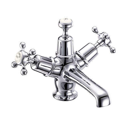 Burlington Claremont Basin Tap With Click Clack Waste (Chrome & Medici).