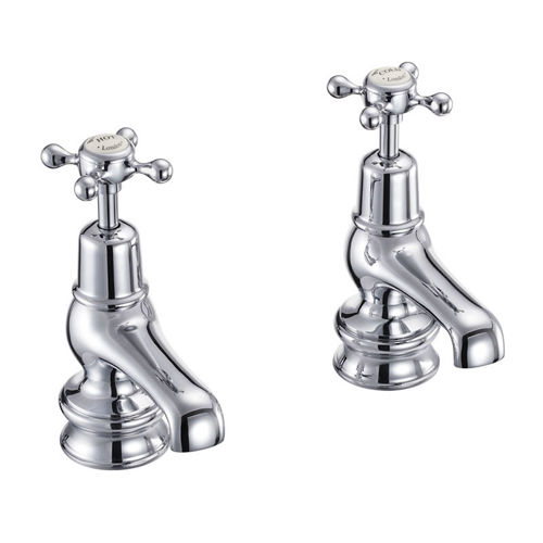 Burlington Claremont Basin Taps 3" (Chrome & Medici).