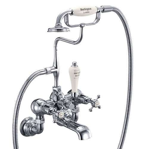 Burlington Claremont Wall Mounted BSM Tap With Kit (Chrome & Medici).