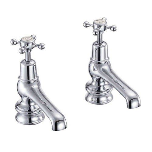 Burlington Claremont Basin Taps 5" (QT, Chrome & Medici).