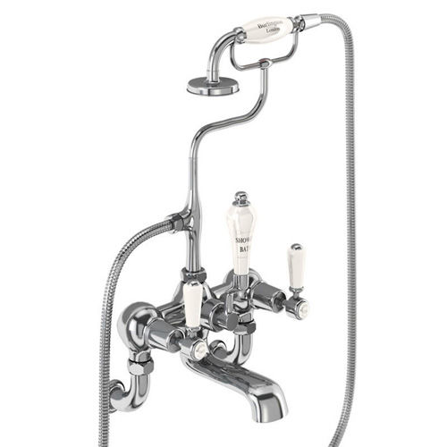 Burlington Kensington Wall Mounted BSM Tap With Kit (Chrome & Medici).