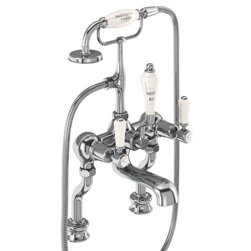 Burlington Kensington Bath Shower Mixer Tap With Kit (Chrome & Medici).