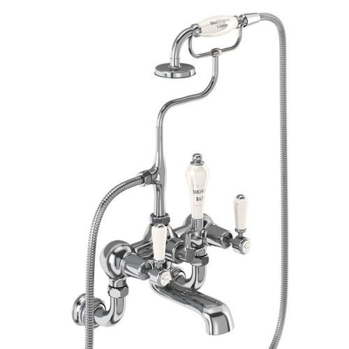 Burlington Kensington Wall Mounted BSM Tap With Kit (Chrome & Medici).