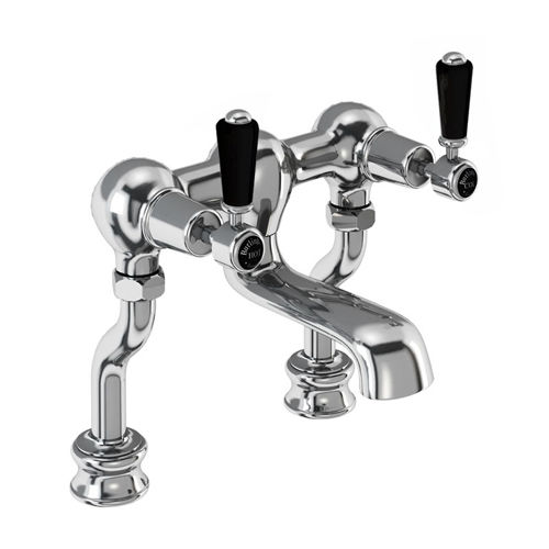 Burlington Kensington Bath Filler Tap (Chrome & Black).