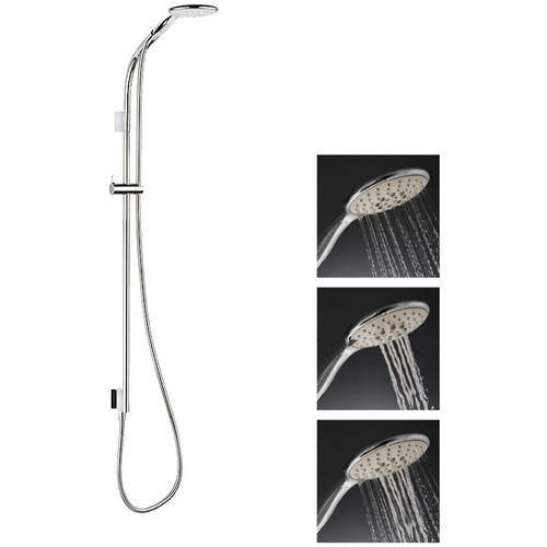 Crosswater Svelte Premium Shower Kit 4 (Chrome).