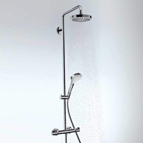 Hansgrohe Croma Select S 180 2 Jet Showerpipe Pack (Chrome).