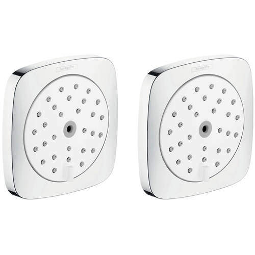 Hansgrohe 2 x Body Jets - Body Shower 100 (White & Chrome).