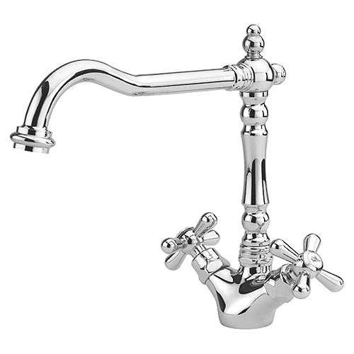 Hydra Slane Kitchen Tap With Crosshead Controls (Chrome).