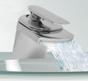 Specials Aqua 5 Waterfall Basin mixer tap + Free click clack slotted waste.