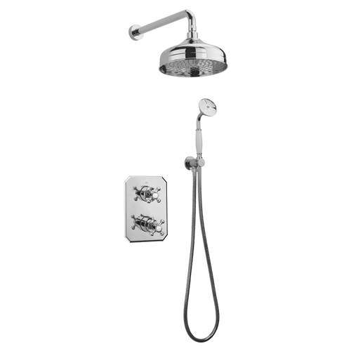 Tre Mercati Allora Thermostatic Shower Kit With Diverter (Chrome).