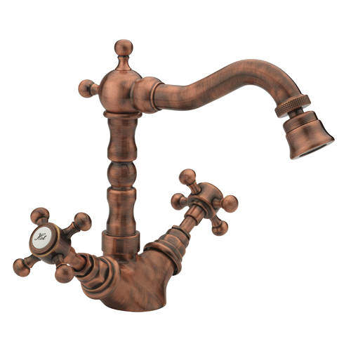 Tre Mercati Allora Bidet Mixer Tap & Waste (Copper).