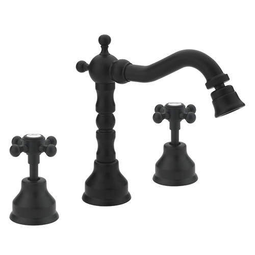 Tre Mercati Allora 3 Hole Bidet Tap & Waste (Matt Black).