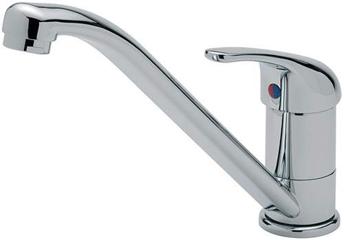 Tre Mercati Kitchen Luna Mono Sink Mixer Tap (Chrome).