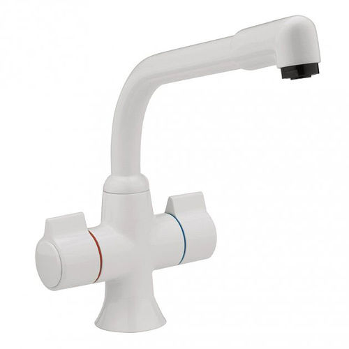 Tre Mercati Kitchen Gloucester Dual Flow Kitchen Tap (White).