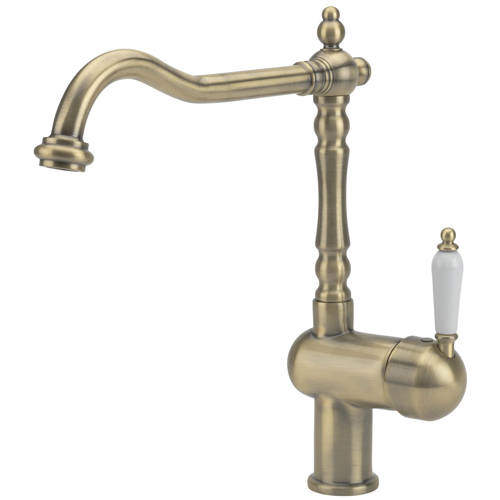 Tre Mercati Kitchen Little Venice Kitchen Tap, Lever Handle (Antique Brass).