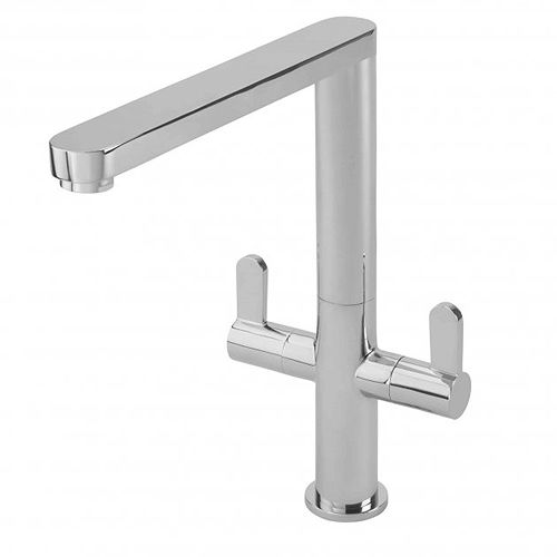 Tre Mercati Frittella 2 Lever Mono Sink Mixer Tap (Chrome).