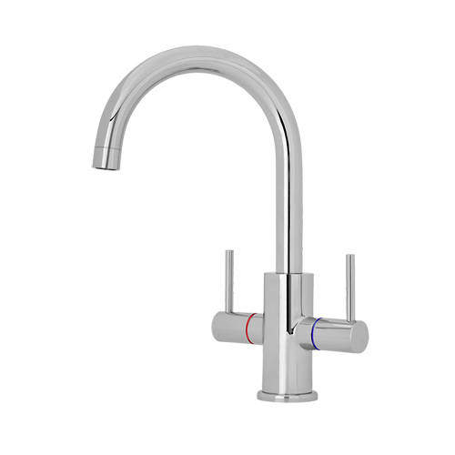 Kitchen Mono Kitchen Tap With Lever Handles (Chrome).