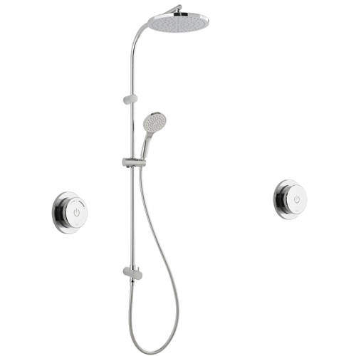 Vado Sensori SmartDial Thermostatic Shower With Rigid Riser & Remote.