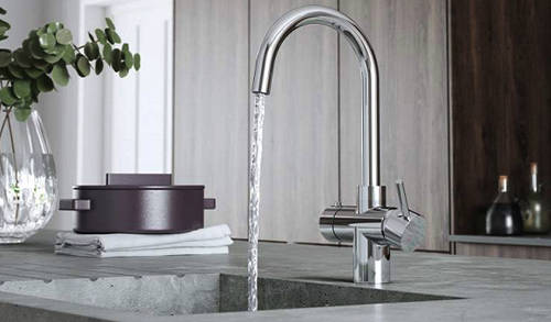 Example image of Bristan Rapid 3 In 1 Instant Boiling Water Kitchen Tap (Chrome).