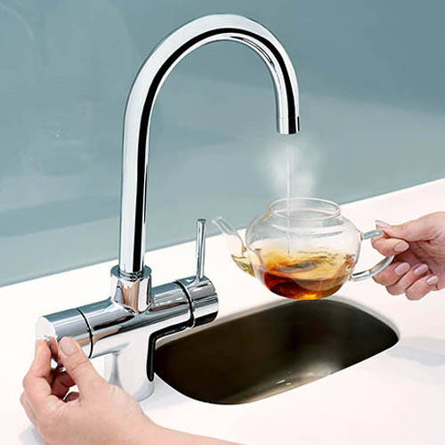 Example image of Bristan Rapid 3 In 1 Instant Boiling Water Kitchen Tap (Chrome).