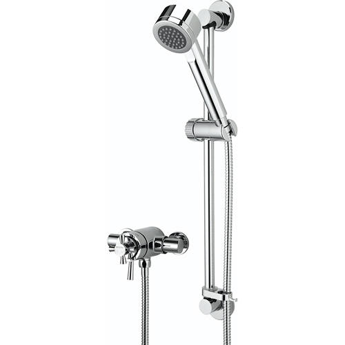 Larger image of Bristan Rio Exposed Shower Valve With Slide Rail Kit (Chrome).