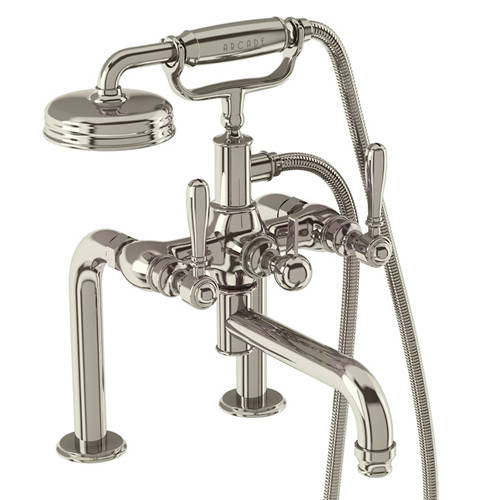 Larger image of Burlington Arcade Deck Mounted BSM Tap, Lever Handles (Nickel).