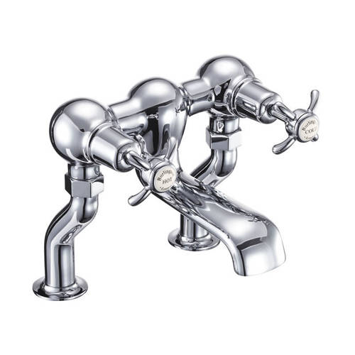 Larger image of Burlington Anglesey Bath Filler Tap (Chrome & Medici).