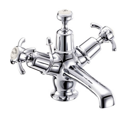 Larger image of Burlington Anglesey Basin Tap With Pop Up Waste (Chrome & Medici).