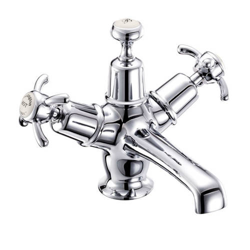 Larger image of Burlington Anglesey Basin Tap With Click Clack Waste (Chrome & Medici).