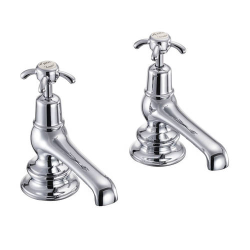 Larger image of Burlington Anglesey Bath Taps (Chrome & Medici).