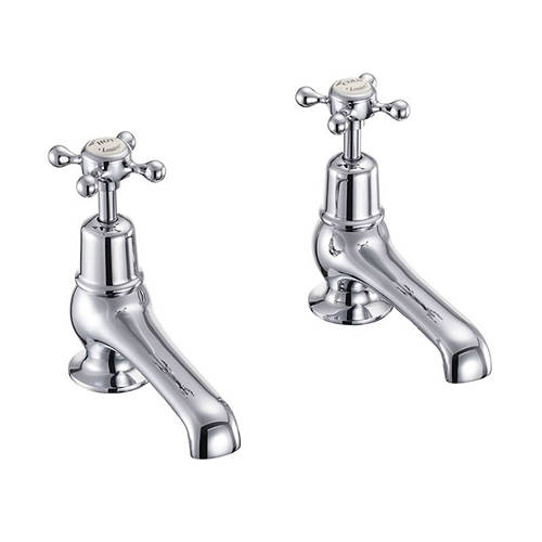 Larger image of Burlington Claremont Basin Taps 5" (Chrome & Medici).