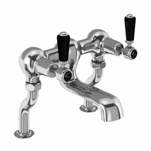 Larger image of Burlington Kensington Bath Filler Tap (Chrome & Black).