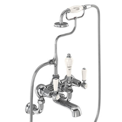 Larger image of Burlington Kensington Wall Mounted BSM Tap With Kit (Chrome & Medici).