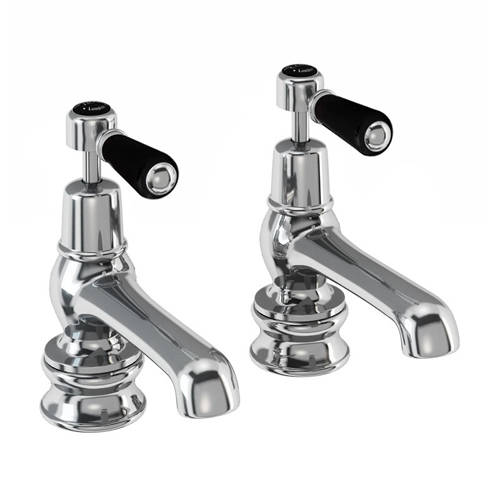 Larger image of Burlington Kensington Basin Taps 5" (QT, Chrome & Black).