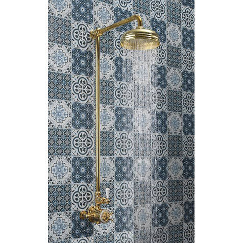 Example image of Crosswater Belgravia Thermostatic 1 Outlet Shower Kit (Unlac Brass).