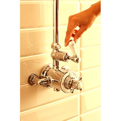 Example image of Crosswater Belgravia Thermostatic 1 Outlet Shower Kit (Unlac Brass).