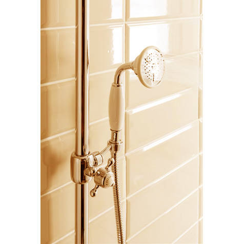 Example image of Crosswater Belgravia Thermostatic 2 Outlet Slider Shower Kit (Unlac Brass).