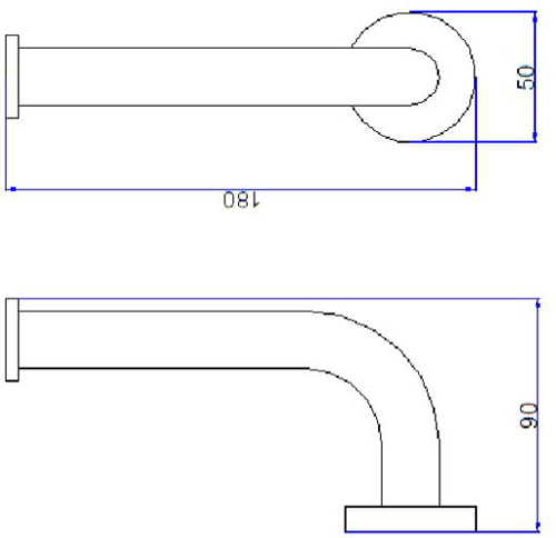 Technical image of Crosswater Central Bathroom Accessories Pack 5 (Chrome).